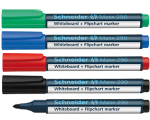 Mar�ieris baltai t�felei, konisks, 1-3mm, melns, Maxx 290, SCHNEIDER